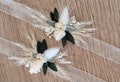 Ribbon bracelet - bangle bracelet - Wedding accessories for bride, witness and bridesmaid - Witness gift - Olivia Collection