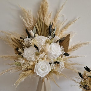 Dried flower comb Wedding accessories for bride, witness and bridesmaid Dried flowers Olivia collection image 4