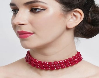 Layer ketting set/vrouwen sieraden/kralen sieraden/Indiase choker set/Pakistaanse sieraden/cadeau voor haar