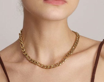 10K goud gevuld, gouden ketting ketting, twist ketting, delicate gouden ketting ketting, eenvoudige gouden ketting ketting | Sierlijke gouden ketting ketting