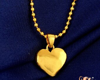 Heart Shape Pendant Gold Plated For Women Gift Wife Giral Friend Christmas gift