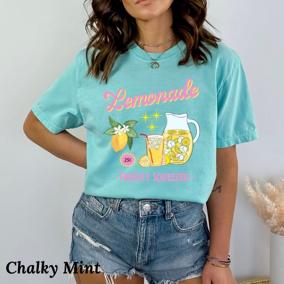 Vintage Lemonade Shirt for Women, Retro Lemonade Stand Tee, Summer Lemon T-Shirt, Best Seller, Comfort Colors 1717, Women’s 50’s Shirt.