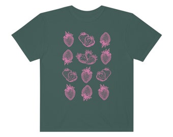 Cottagecore Strawberry Shirt for Women