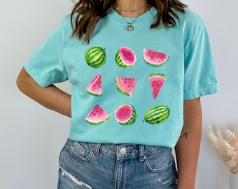 Watermelon Summer T-Shirt, Comfort Colors, Fruit Graphic Tee