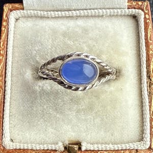 Sterling Silver Sapphire Ring, Size 5.25 | K