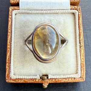 Sterling Silver and Citrine Ring, Size 8.5 | R
