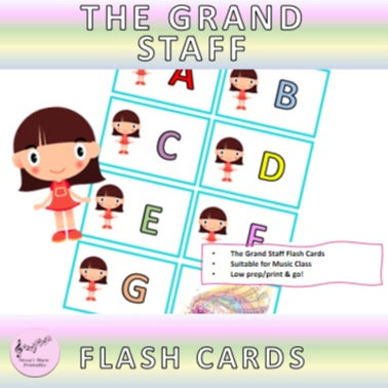 The Grand Staff Music Flash Cards image 3