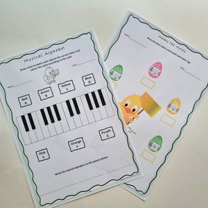 Easter Music Worksheets image 4