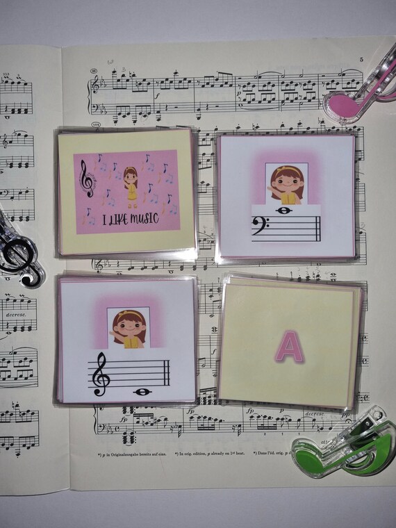 Music Flash Cards - Etsy