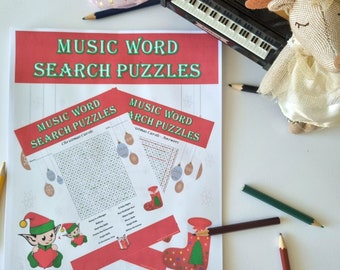 Music Word Search Puzzles