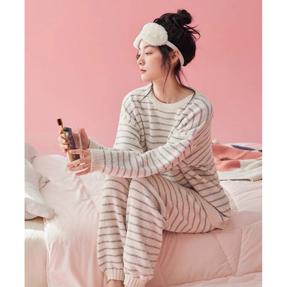 Halloween Pjs Women s Cozy Sherpa Lined Pjs Set Long Sleeve and