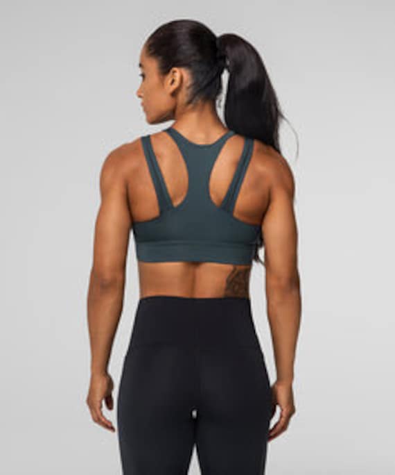 High Impact Sports Bra Non-removable Molded Cups Shift Zip Front Racerback  Padded Running Bra -  Australia