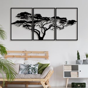Tree of Life Metal Baobab, Tree Metal Wall Decoration, African Baobab Tree Metal Wall Art Home Decoration Living Room Decoration