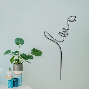 Women Metal Wall Decor Line Art, Women Line Art Metal Wall Art, Women Wall Decor, Metal Women Wall Art, Wall Hanging Woman Sculpture