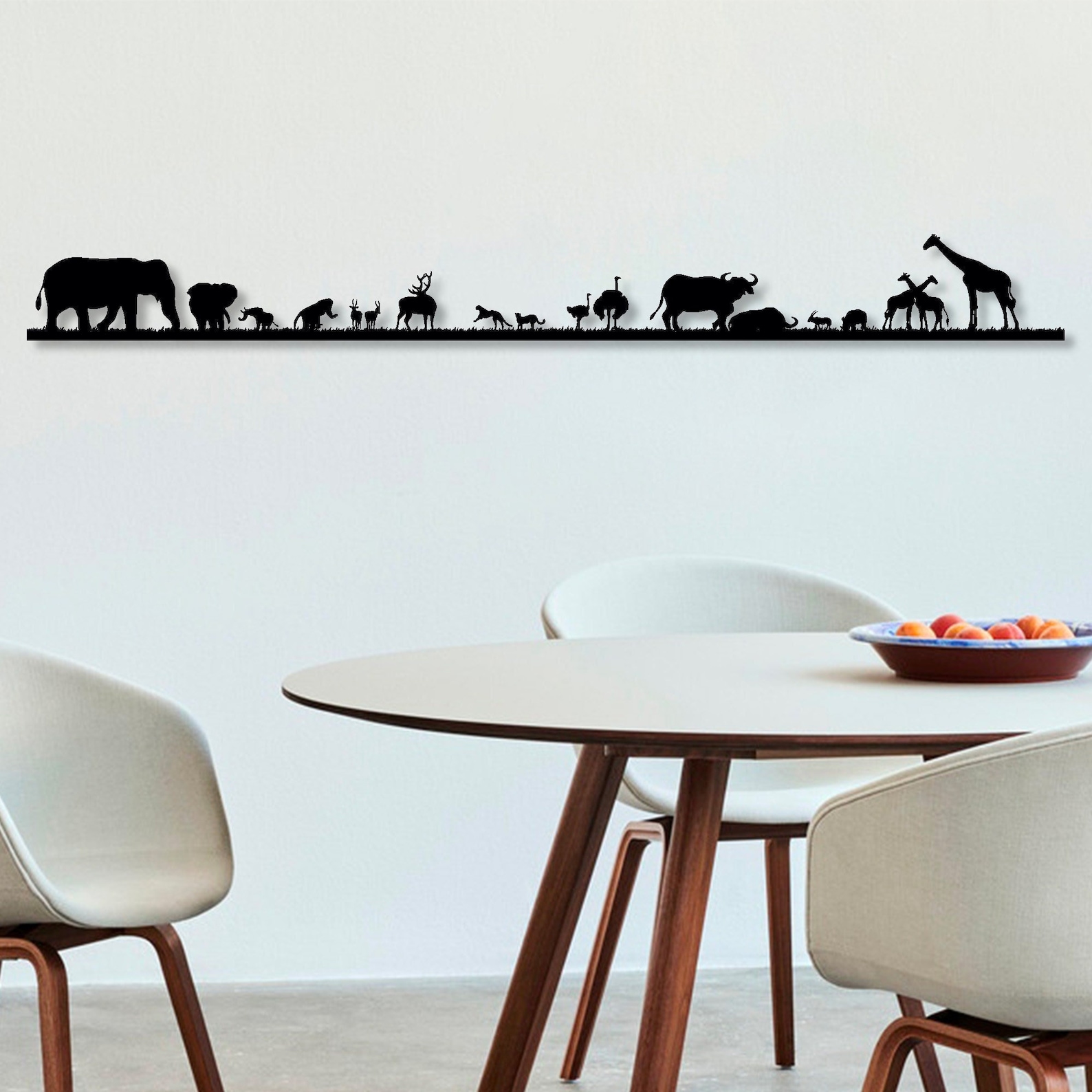 Metal Safari Animals Wall Art, Metal Wall Decor, Animals Metal Wall Art