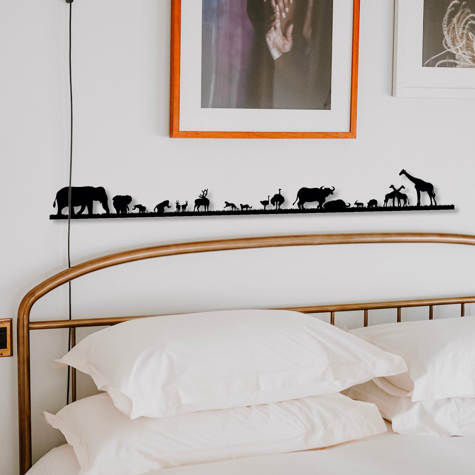 Metal Safari Animals Wall Art, Metal Wall Decor, Animals Metal Wall Art