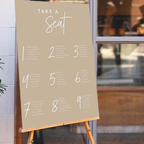 Wedding Table Plan Board Etsy UK