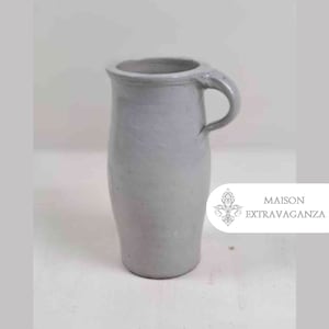 Vintage German Beer & Vinegar Glazed Jug, Vintage German Grey Stoneware Glazed Jug, Antique Clay Stoneware Jug, Vintage Salt Glazed Jug