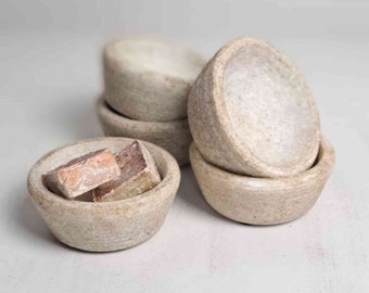 Stoneware Vessel for Amber Blocks, Stone Bowl, Small Stone Bowl, Small Stoneware Vessel, Handcrafted Stone Bowl, Handmade Stone Vessel