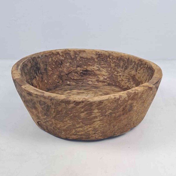 Vintage Artisan Wooden Bowl from India, Wooden Decor, Home Decor, Handmade Bowl, Indian Decor, Perfect Gift, One-of-a-Kind