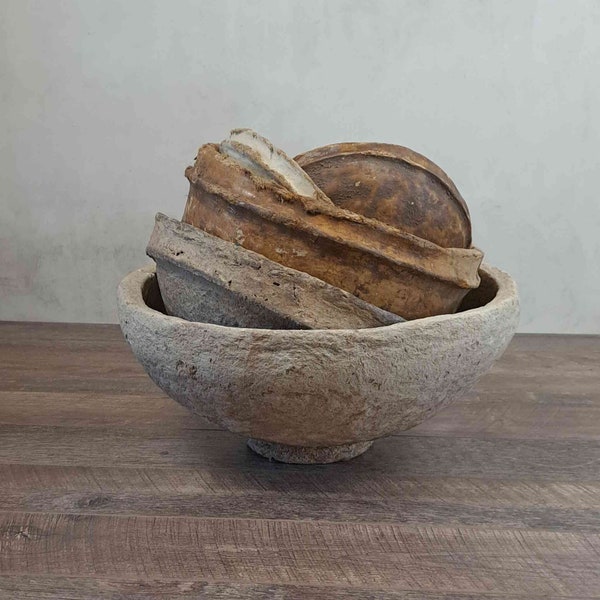 Paper Mache Bowl Etsy