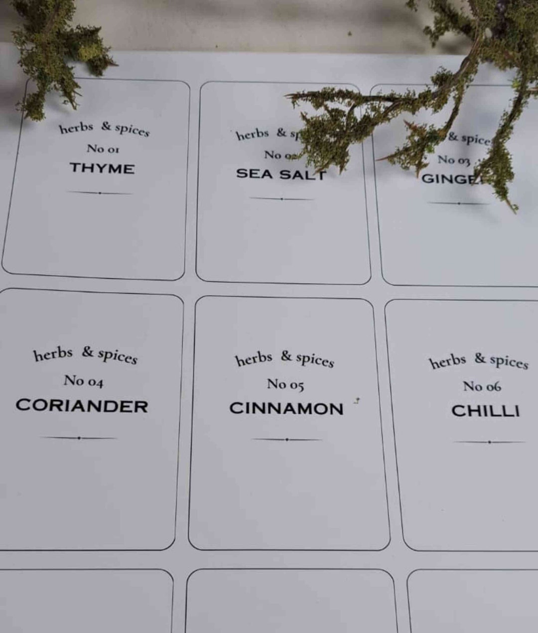 Customised Kitchen Organisation Labels, Digital Download, Herbs ...
