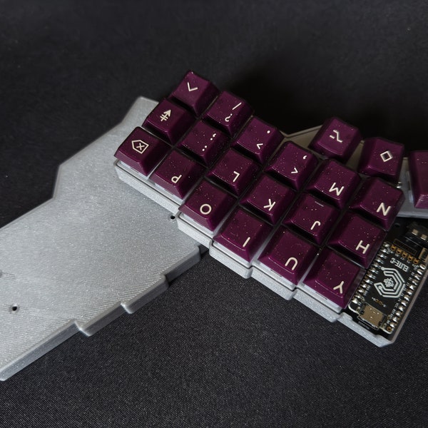 3D Printed Custom Keyboard Case & Plate For CRKBD Corne v3 6 Columns (42 Keys)