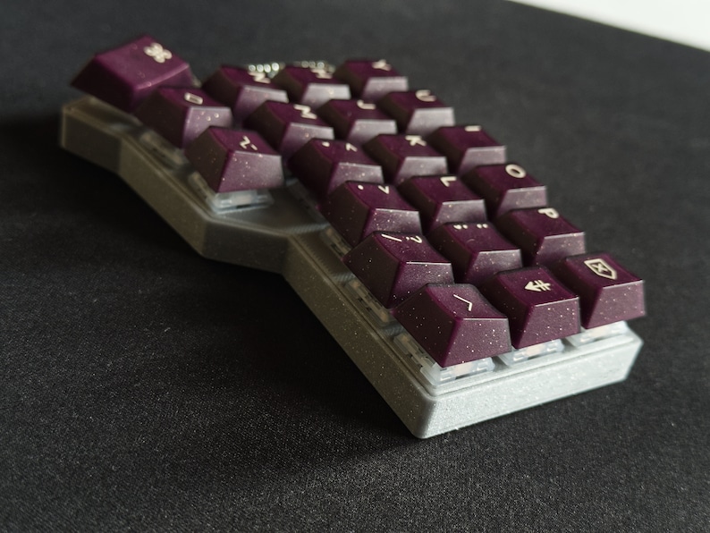3D Printed Custom Keyboard Case & Plate for CRKBD Corne V3 6 Columns ...