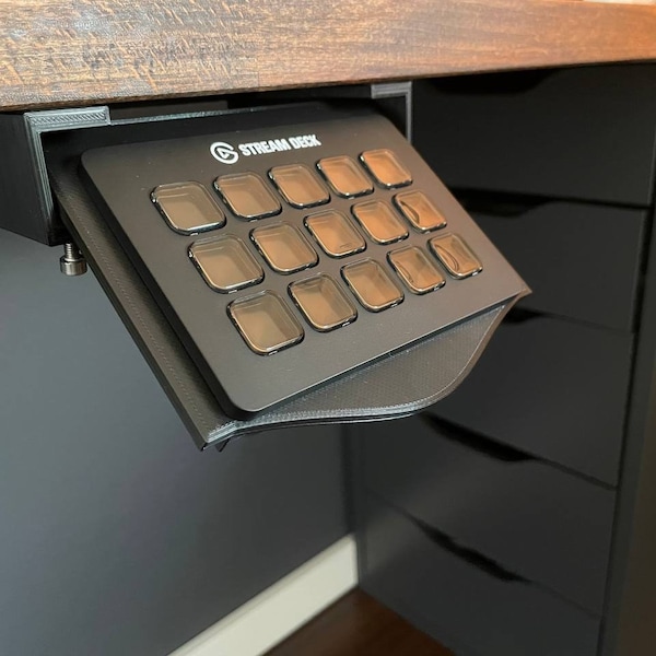 Elgato Streamdeck MK.2 15 Key Slide Out Underdesk Mount