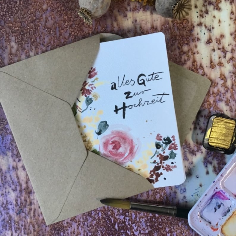 LaRibbons Geschenktüte Mit Blumenmuster – Rosa Rosen, Inkl. Seidenpapier & Karte