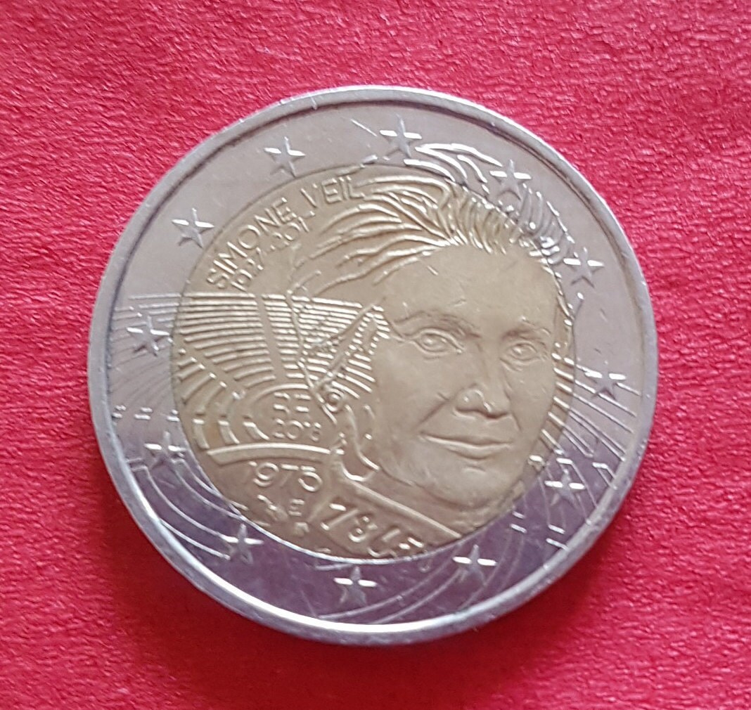 Piece 2 Euros Simone Veil 2018 Pièce commémorative de 2 euros Simone Veil 2018 - Etsy France