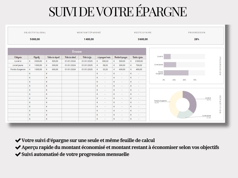 DIGITAL BUDGET PLANNER Personal & Couple Finances Automated tracking of Spending, Savings, Investments, Debts image 5