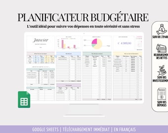 DIGITAL BUDGET PLANNER | Personal & Couple Finances | Automated tracking of Spending, Savings, Investments, Debts