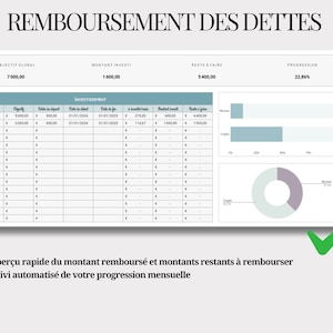 DIGITAL BUDGET PLANNER Personal & Couple Finances Automated tracking of Spending, Savings, Investments, Debts image 6