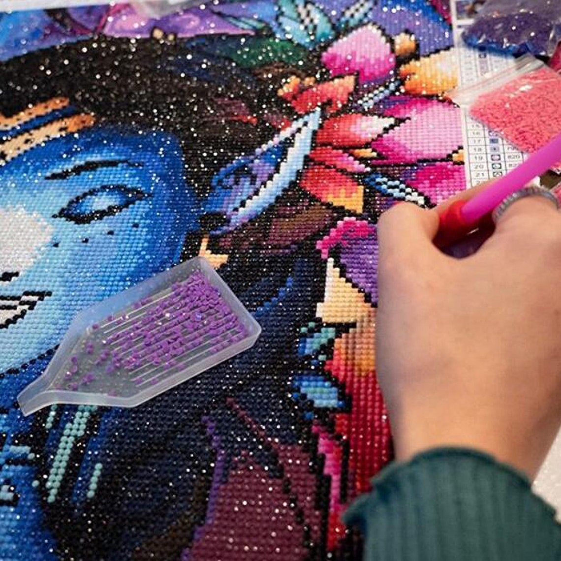 Handmade Diamond Painting Kit Full Drill for Adult Mother Etsy