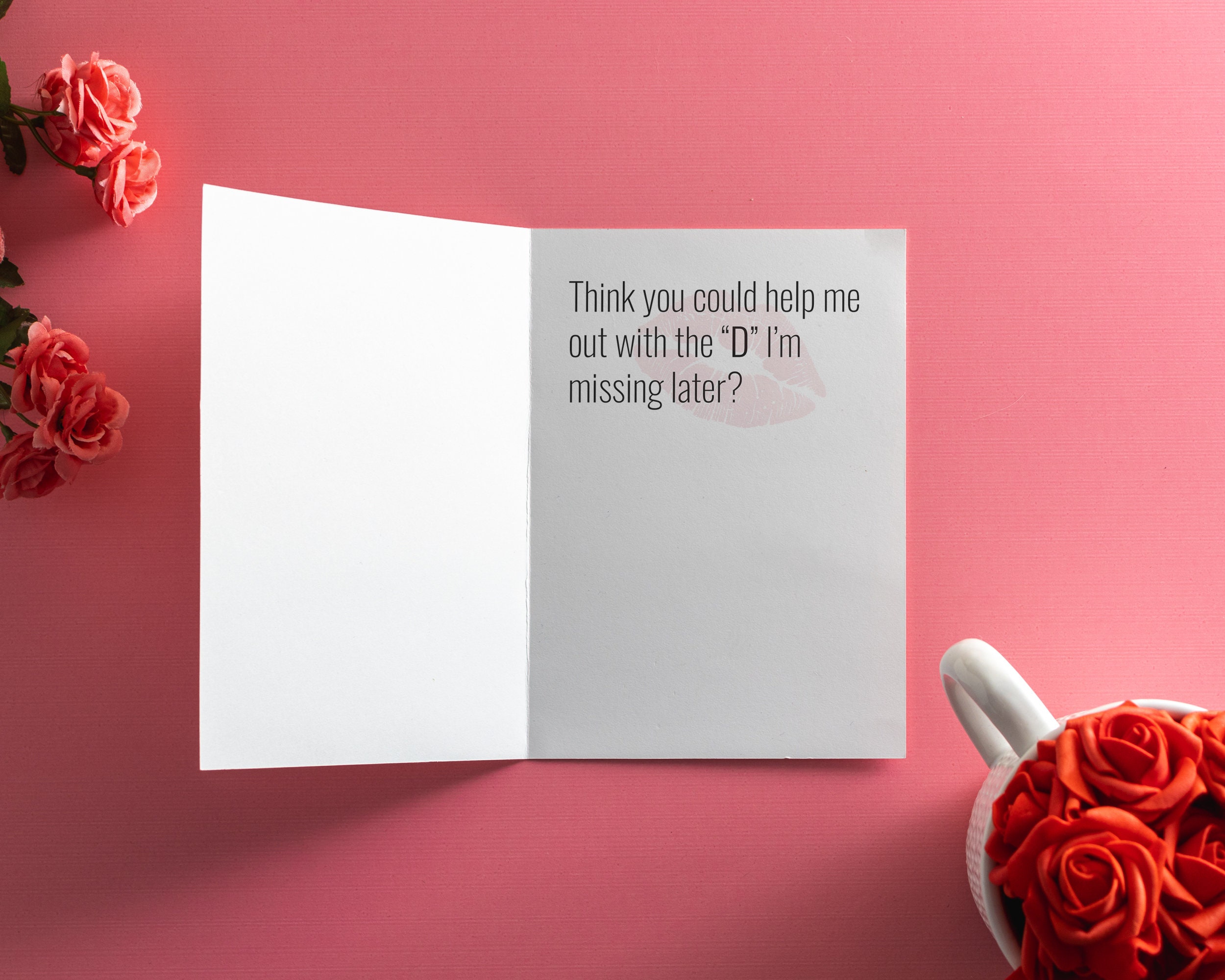 Funny and Naughty Printable Valentine's Day Card for Him. the Perfect ...