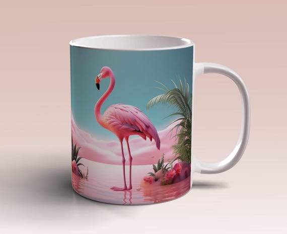 3D Pink Flamingo Wrap, 11oz 15oz Mug Template, Pink Flamingo Mug  Sublimation Design, Mug Wrap Template, Instant Digital Download PNG - Etsy