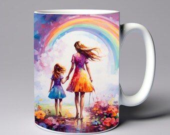 The Best Mum Mother And Daughter Mug Wrap 11oz 15oz Mug Template Mug Sublimation Design Mug Wrap Template Instant Digital Download PNG