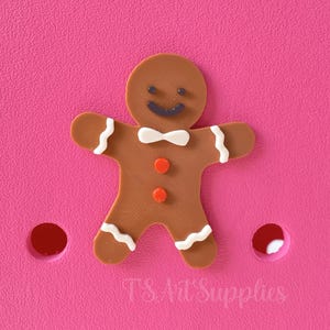 Charm de sac Bogg bonhomme en pain d&#39;épice, morceaux de pain d&#39;épice pour sacs Bogg, breloques de Noël accessoires de sac Bogg, morceaux de fête Bogg, cadeau de Noël