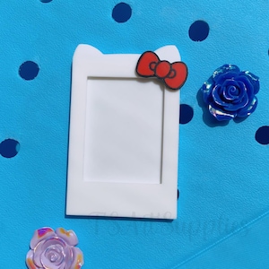 Cute Cat Picture Holder for Bogg Bag,Bogg Bag Charm,Mini Picture Frame for Bogg,3D Printed Kitty Picture Holder for Bag,Beach BagAccessories