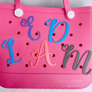 Initial Letter Charms for Bogg Bag Charm,Personalized Bogg Bag Charm,Monogram Bogg Charm,Bogg Bag Accessories,Bogg Bag Letter Tag,Letter Bit