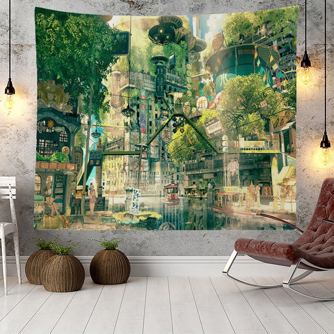 Fantasy Wall Tapestrymarket Tapestry Fabricwall Hangingart Etsy