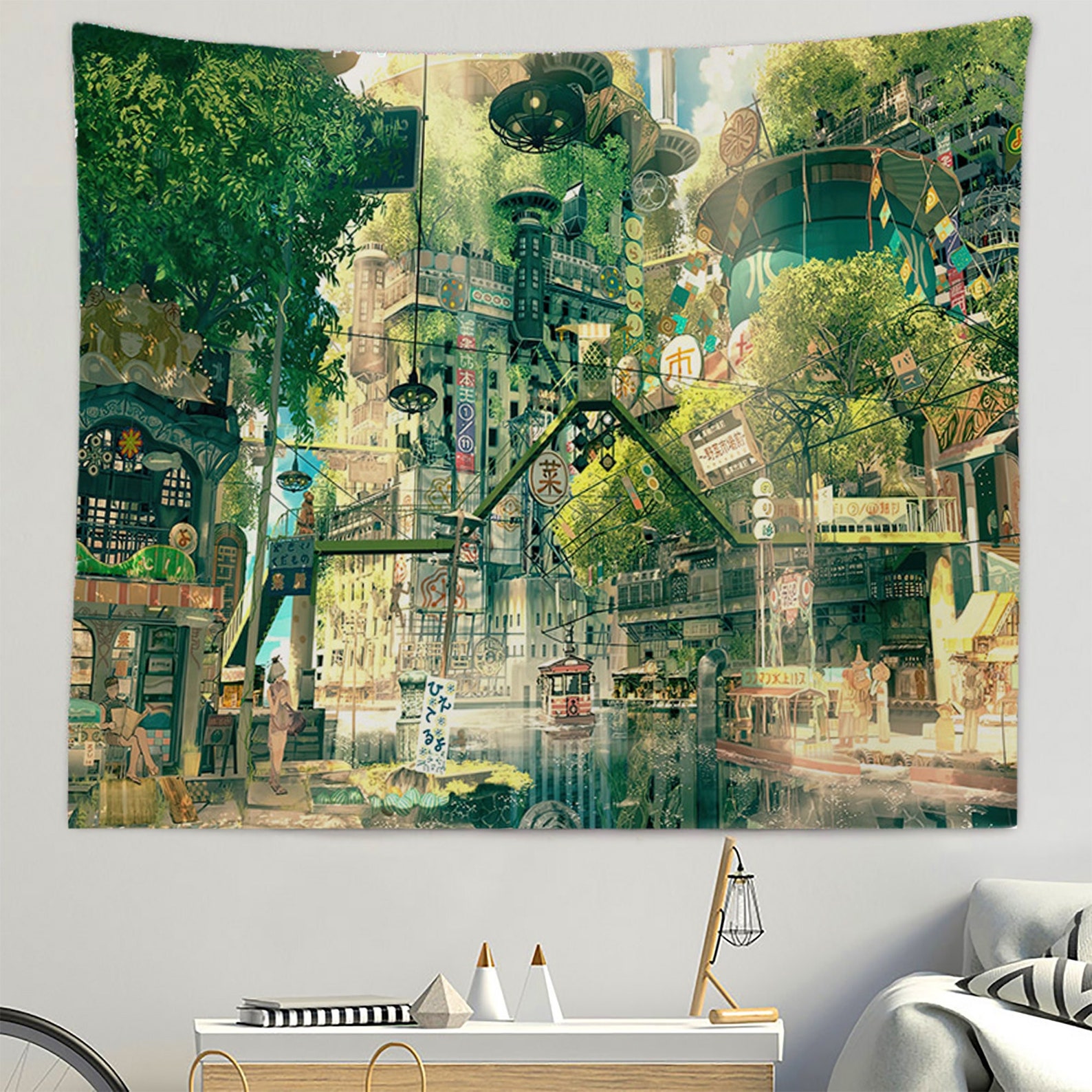 Fantasy Wall Tapestrymarket Tapestry Fabricwall Hangingart Etsy