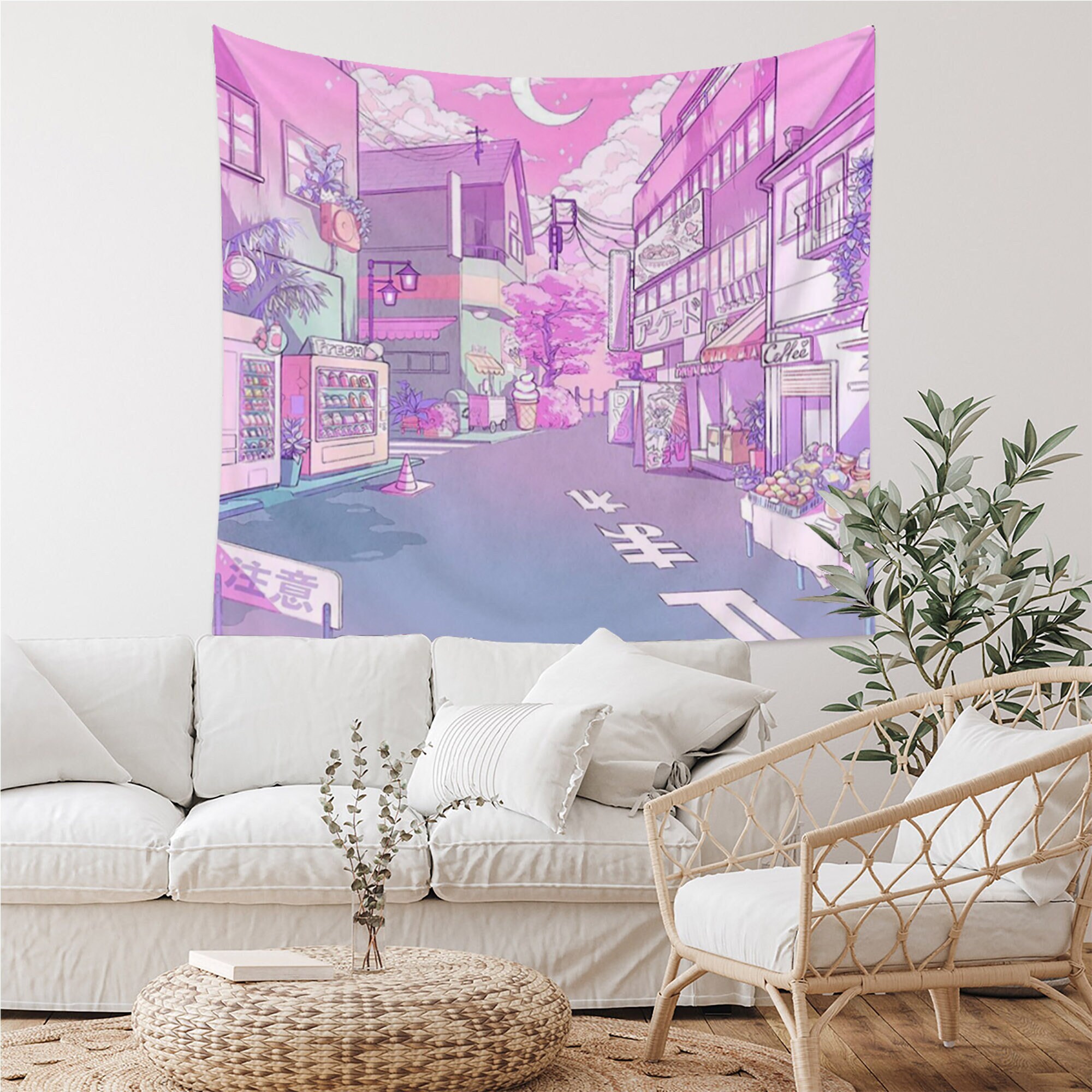 Pale pink tapestry sale