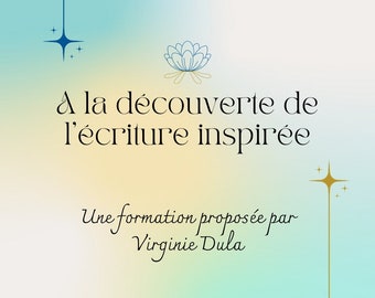 Formation "A la découverte de l'écriture inspirée"