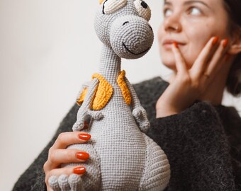 Crochet dinosaur toy, dragon toddler soft toy, crochet baby dragon, amigurumi dinosaur, dragon plushie, crochet stuffed dragon amigurumi