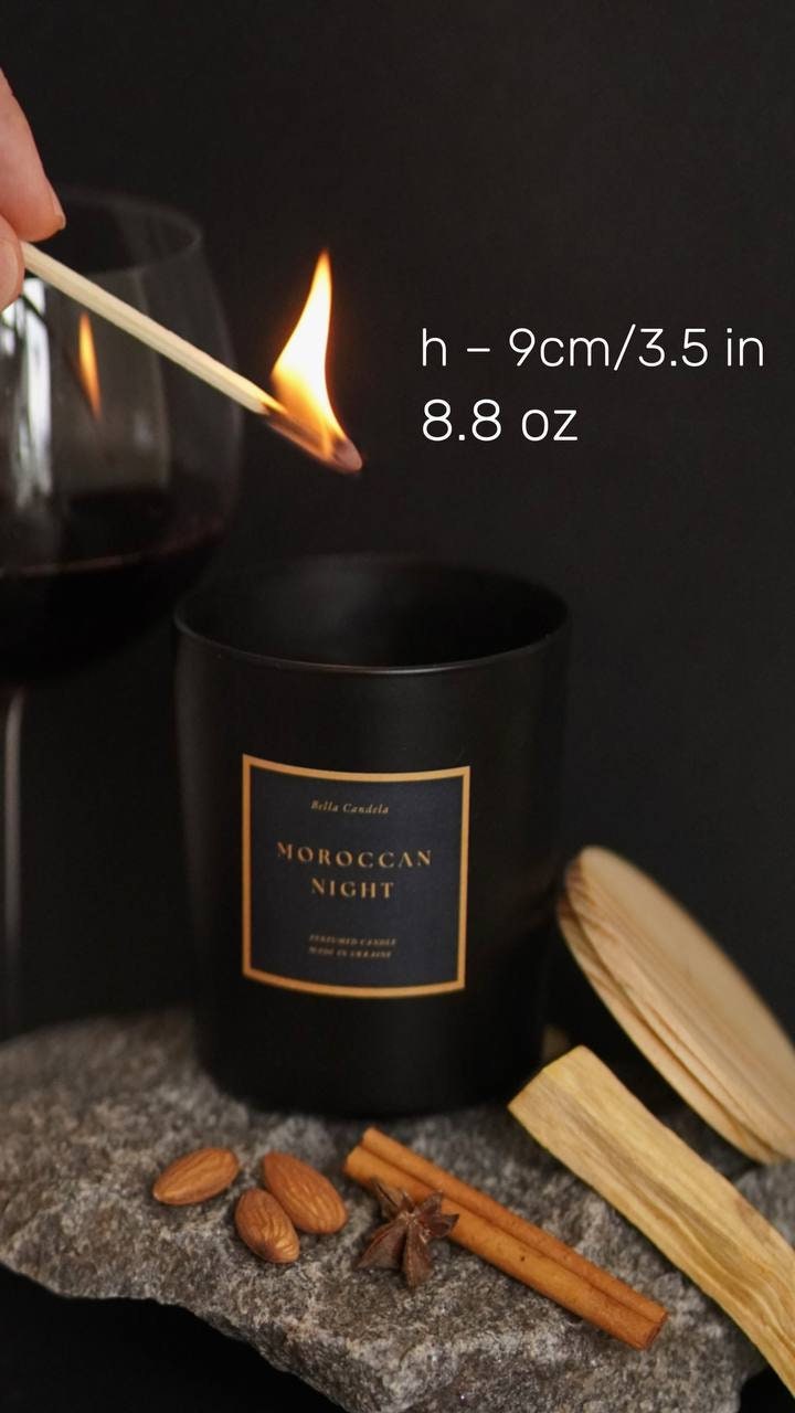 Hand Poured Toxin Free Natural Rose Candle Wood Wick Scented Candles in