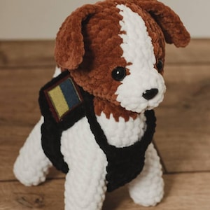 Cute crochet puppy, crochet dog plush, amigurumi puppy, dog crochet plush, amigurumi dog, crochet plushie dog, montessori dog stuffed animal