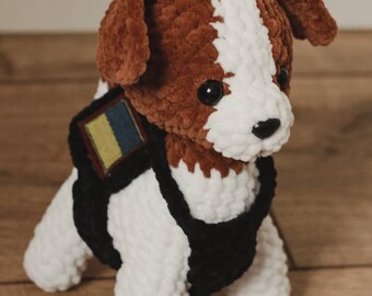 Cute crochet puppy, crochet dog plush, amigurumi puppy, dog crochet plush, amigurumi dog, crochet plushie dog, montessori dog stuffed animal