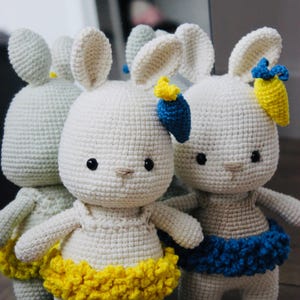 Amigurumi bunny doll, stuffed animals, crochet bunny amigurumi, rabbit doll, amigurumi bunny, toddler toy, crochet rabbit, crochet gift